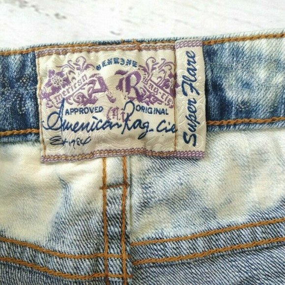 American Rag Upcycled Reverse Tie Dye sz 9 Shorts - Picture 6 of 10